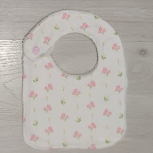 Bavoir bébé 0-6 mois motifs fleurs